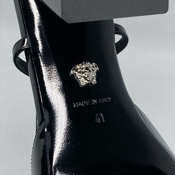 Versace Medusa Buckle Leather Slingback Pumps size 41 - Picture 15 of 15